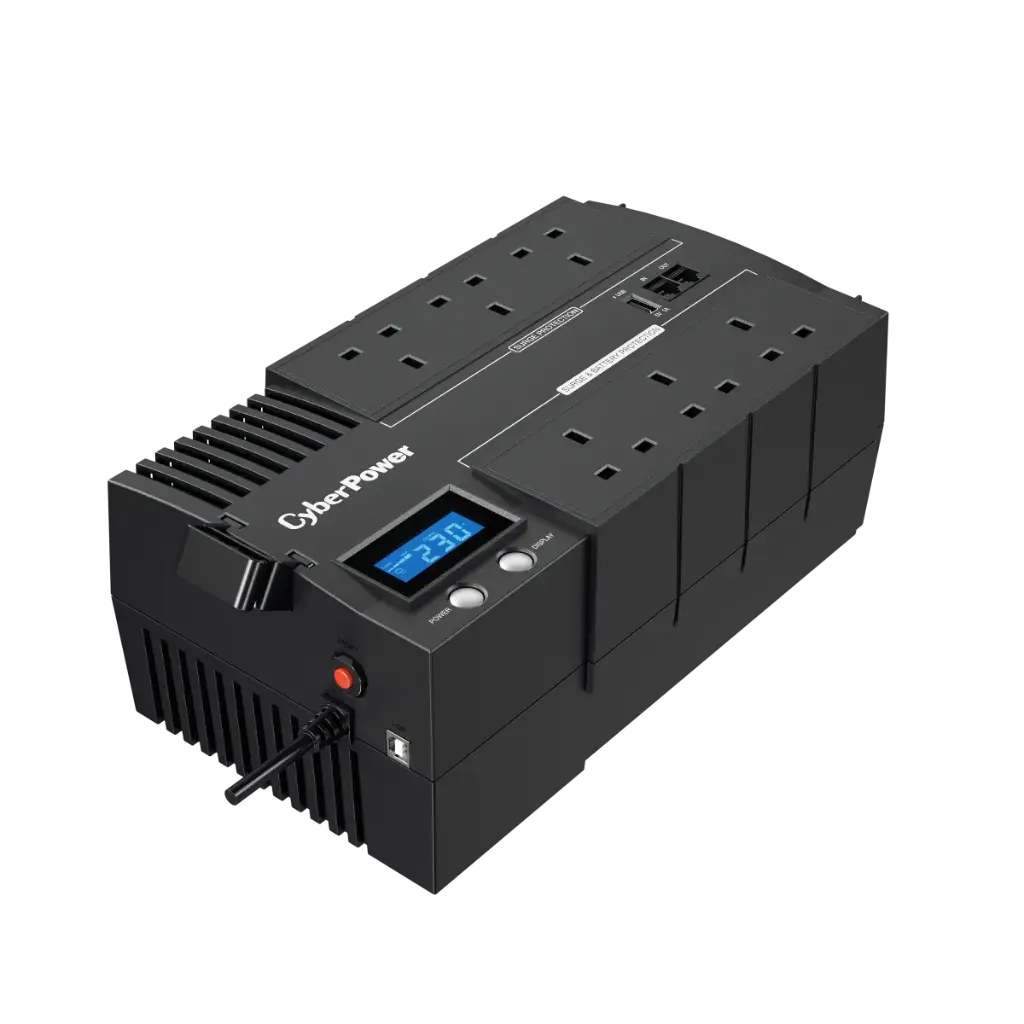 [BR1200ELCD-UK] CyberPower BR1200ELCD-UK – 1.2 kVA / 720 W Line Interactive UPS