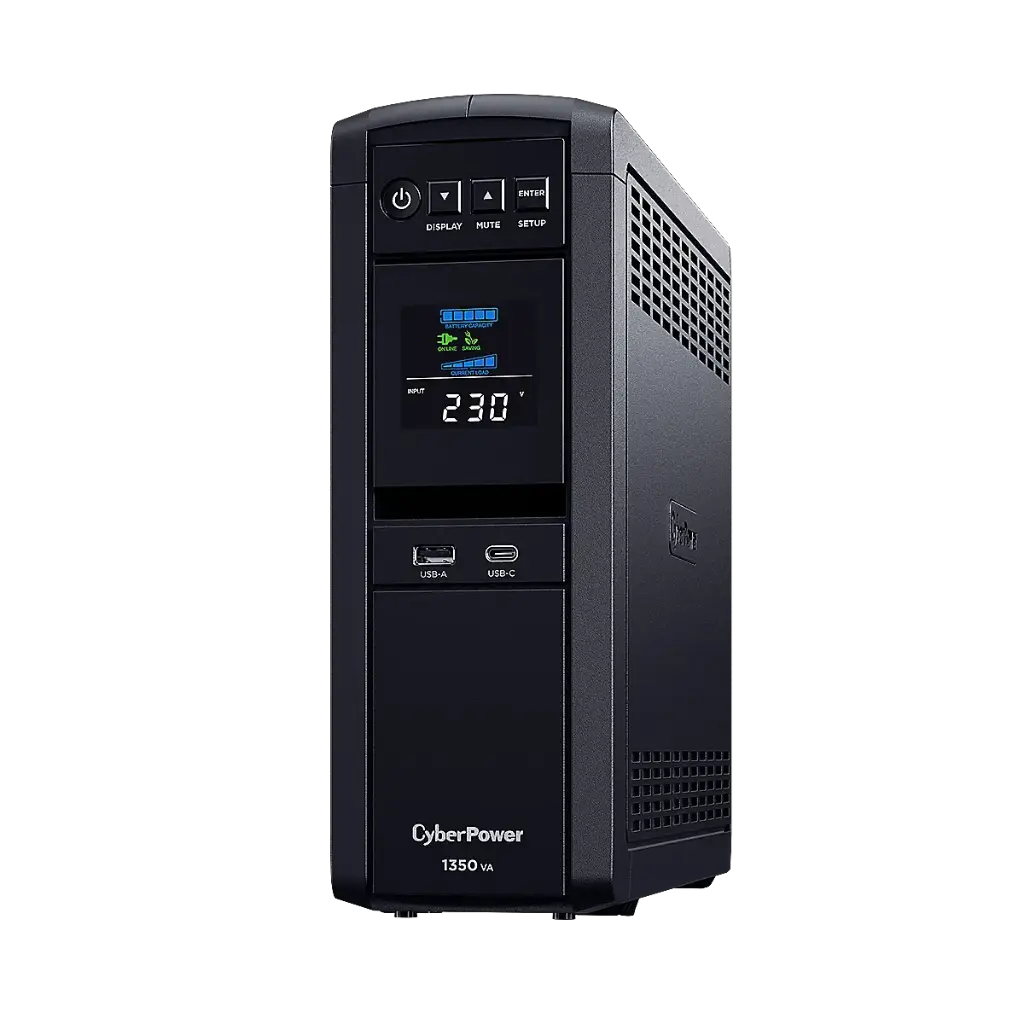 CyberPower CP1350EPFCLCD‑UK – 1350 VA / 810 W Pure Sine-Wave UPS