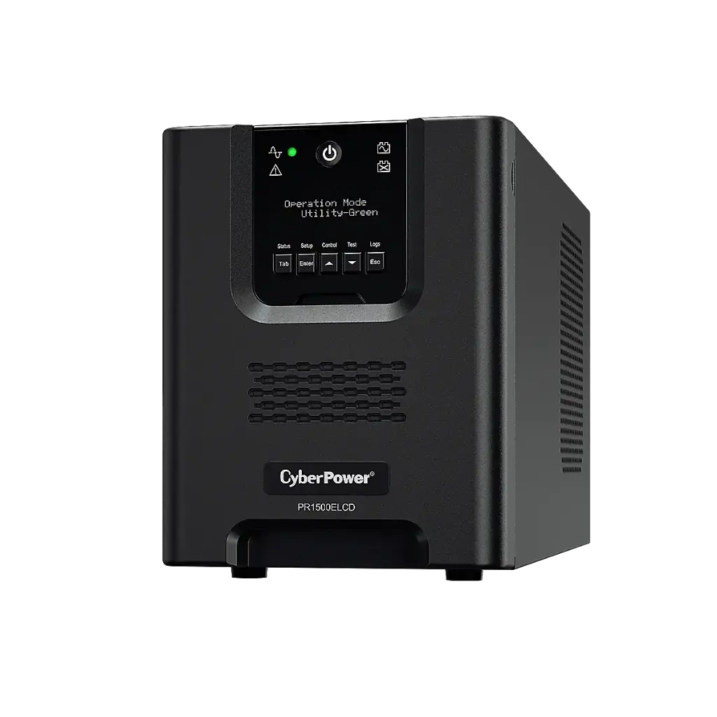 [PR1500ELCD] CyberPower PR1500ELCD – 1.5 kVA / 1.35 kW Pure Sine Wave Tower UPS