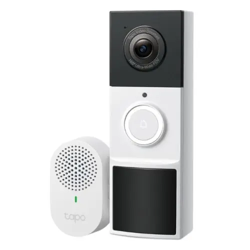 TP-Link Tapo D210 – Smart Battery Video Doorbell (2K / 3MP, Chime included)