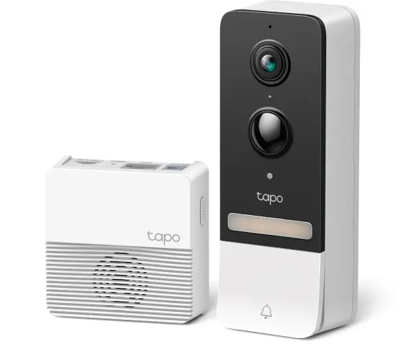 Tapo D230S1 – Smart Battery Video Doorbell (2K / 5MP, Head-to-Toe View, Long Battery Life)