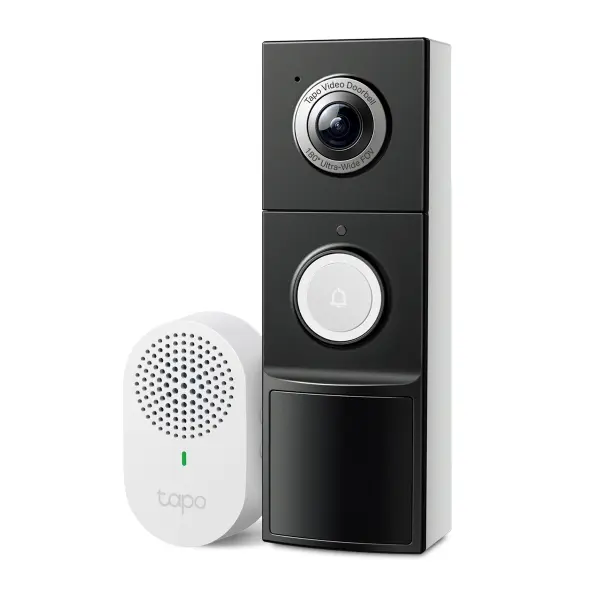 Tapo D235 – Smart Video Doorbell (2K 5MP, Hard-wired or Battery, Ultra-Wide View)