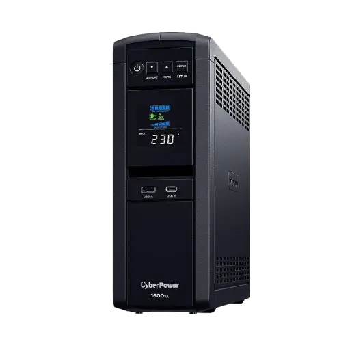 [CP1600EPFCLCD-UK] CyberPower CP1600EPFCLCD-UK – 1.6 kVA / 1 kW Pure Sine Wave UPS